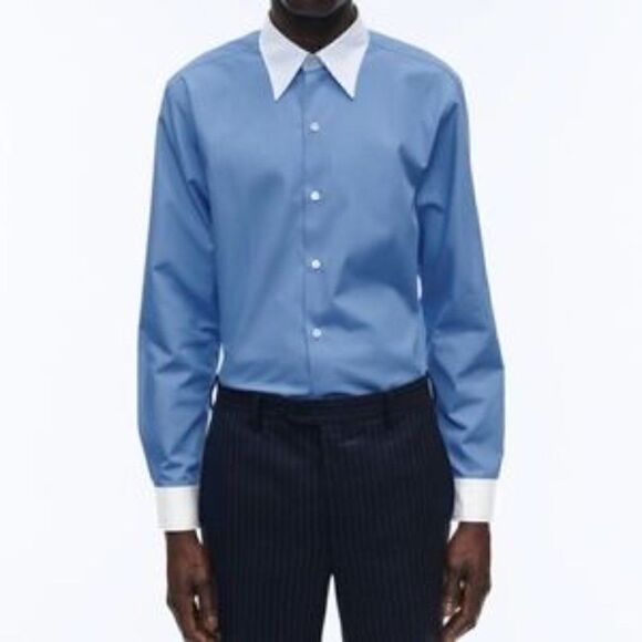 Donald J.Trump Signature Collection/French Cuff Two Tone Formal Dress Shirt 16,5 - Picture 1 of 9